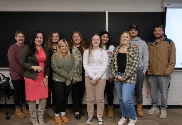 Dr. Diane Wynne, the Executive Director of DEI at NYSED visits with Dr. Meredith Madden's Culturally Responsive-Sustaining Education class.